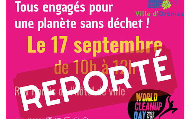 World Cleanup Day Reporté