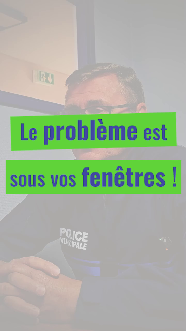 Le problème est sous vos fenêtres 